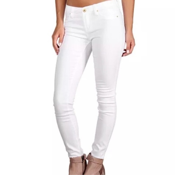 kate spade Denim - Kate Spade Jeans 27 Perry Street Play Hooky White Denim Slim Straight Stretch